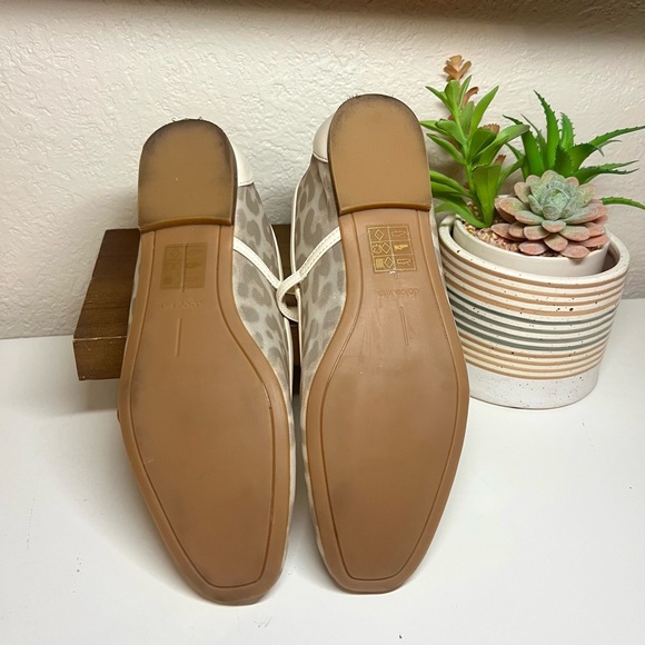 Dolce Vita Mesh Leopard Print Mary Jane Flats - Picture 8 of 9